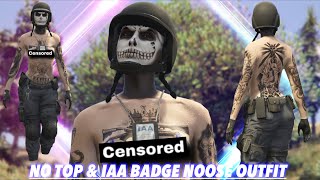 GTA 5 Online  NEW Female NOOSESWAT  IAA Badge No Top amp ANY Belt Outfit TutorialPS4PS5XBOX [upl. by Francois837]