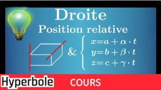 Tale Spécialité Maths Représentations paramétriques et équations cartésiennes [upl. by Makell]