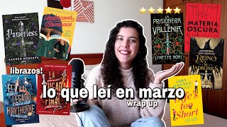 muchos libros buenos📚🎀 wrap up de los 8 libros que leí en marzo fantasía romance misterio [upl. by Elissa]