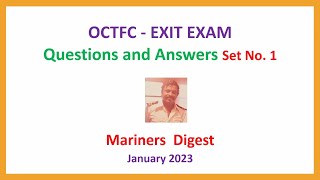 OCTFC  EXIT EXAM  Questions and Answers Set No 1 [upl. by Leandro387]