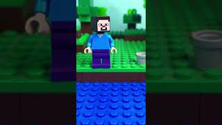 Steve vs Drowned minecraft viral legominecraft lego steve drowned minecraftlegends [upl. by Cibis]