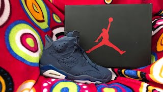 Air Jordan 6 DIFFUSED BLUE  Review  on Feet [upl. by Sims652]