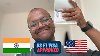 USA F1 Visa Interview Approved Kolkata Consulate  India to USA [upl. by Ariajaj]