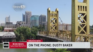 Dusty Baker talks about As temporary move to Sacramento [upl. by Eatnhoj]