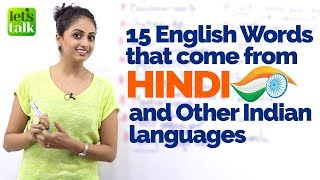 15 English Words the British took from Hindi amp Other Indian Languages  Vocabulary of Indian Origin [upl. by Neerol]