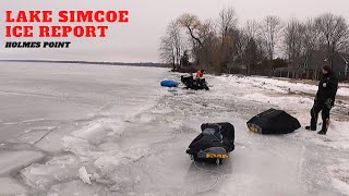 Lake Simcoe Ice Report Holmes Point [upl. by Grethel]