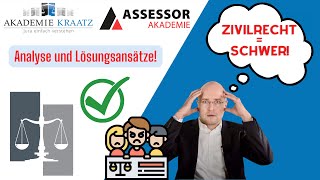 Warum ist das Zivilrecht so schwer Analyse und Lösungsansätze realtalk motivation jura [upl. by Aissat]