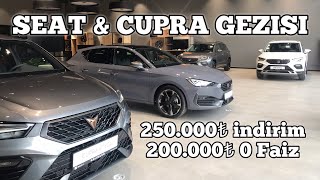 Seat amp Cupra Bayi Turu Son Fiyatlar 0 Faiz ve 250000₺ İndirim [upl. by Muiram273]