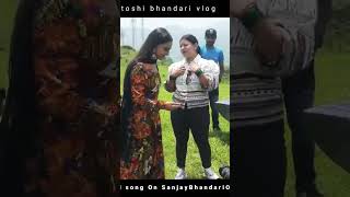 कैमरा पूजन  Shooting Time  sonpari Song sanjaybhandari santoshibhandari dance [upl. by Anim677]