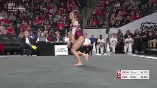 Bre Showers Oklahoma 2018 Floor vs Georgia 985 [upl. by Karsten766]