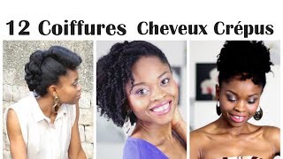 ☆ 12 Coiffures sur Cheveux Crépus ☆ [upl. by Franni]