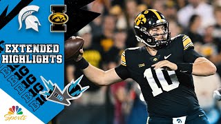 Michigan State vs Iowa  EXTENDED HIGHLIGHTS  9302023  NBC Sports [upl. by Ecnaled]