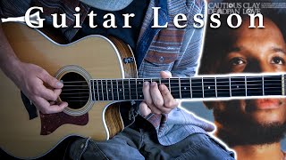 Cautious Clay Wildfire Guitar Lesson  Tutorial [upl. by Graniah]