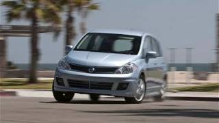 2011 Nissan Versa first look review [upl. by Rdnaskela]