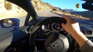 2020 Lamborghini Huracan EVO RWD  POV Test Drive Binaural Audio [upl. by Llehsram]