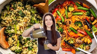 3 Easy Vegan Meals I Eat Every Week  What I Eat in a Day [upl. by Leirza]