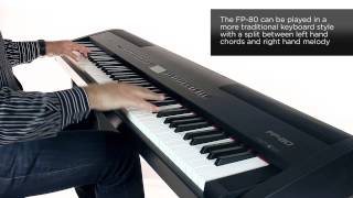 Roland FP80 Digital Piano Rhythm Sound Preview [upl. by Eenad901]