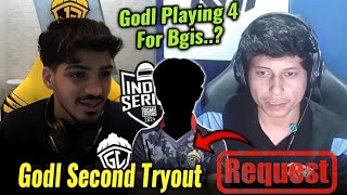 Godl Lineup For Bgis 😯 Sensei Request Zgod To Not Leave Esports 😳💛 Godl 2nd Tryout Leaks [upl. by Tsyhtema625]