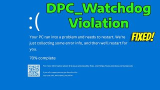 How To Fix DPC Watchdog Violation in Windows 11 [upl. by Nannette]