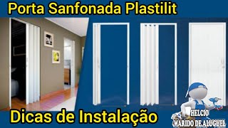 Como Instalar Porta Sanfonada Plastilit [upl. by Eikcuhc]