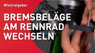 Bremsbeläge am Rennrad wechseln  Anleitung zum einfachen Nachmachen [upl. by Vatsug]