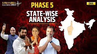 Lok Sabha Elections 2024 Phase 5 StateWise Analysis Of Seats In The Fifth Phase I Rahul Vs Smriti [upl. by Behm821]