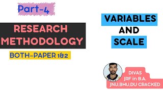 How may types of Research Variables and Scales  part4  research methodology [upl. by Emera]