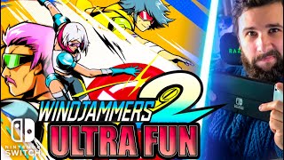 Windjammers 2 sur Nintendo Switch 🔥 CEST ULTRA FUN GAMEPLAY FR [upl. by Yticilef]