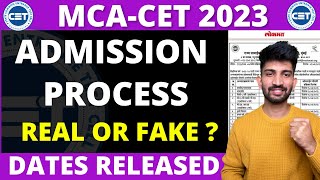 MCA CET Admission Dates Released 2023  MCA CET Admission Process 2023 [upl. by Attelliw]