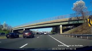 Impatient tailgating driver gets the 1 finger salute dont poke the idiot [upl. by Romeyn884]