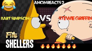 Stewie Griffin vs Bart Simpson  Shellers  FITS REACTION [upl. by Dnaltruoc7]