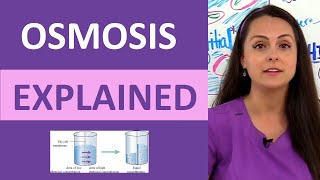 Osmosis Explained Solutes and Osmolarity  What is Osmosis Nursing School Review NCLEX [upl. by Nileak466]