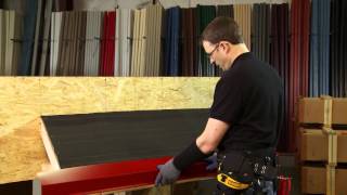 How to Install Eave Trim Using Exposed Fasteners ABC SL16® Metal Roofing System [upl. by Novehs45]