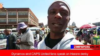 Dynamos and CAPS United fans speak on Harare derby [upl. by Lubbi]