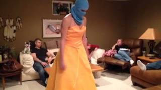 Girls dress falls off harlem shake [upl. by Giralda]