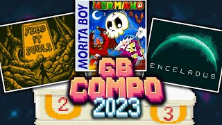 Top 15 Game Boy Homebrew Competition Games GB COMPO 23 [upl. by Sedruol]