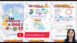 ATRIBUTO Dios es Eterno ⭕ clase biblica de los atributos de Dios para niños cristianos RosaMariaV 🦋 [upl. by Otreblide]