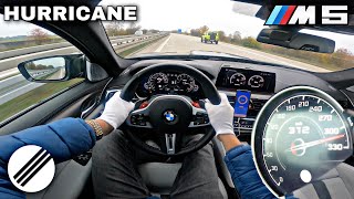 1000HP BMW M5 HURRICANE PROTOTYPE TEST DRIVE ON GERMAN AUTOBAHN🏎 [upl. by Farleigh]