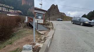 My city  winter Belogradchik centrum castle rocks  normal videoclip [upl. by Nive]