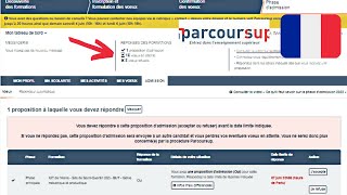 Comment ça marche réponse des écoles  Les résultats sur parcoursup date limite de réponse elibra [upl. by Jacintha]