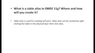 OBIEE Interview Questions and Answers Top 10 [upl. by Acirem]