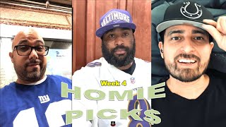 Homie Picks  NFL 2024 Week 4 [upl. by Aneerak]