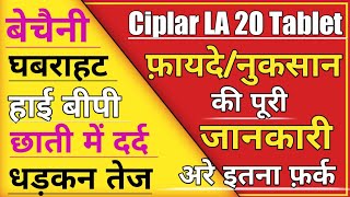 Proponol।Ciplar LA 20 mg Tablet।Use। Dose।Side effect।Intrection।हिंदी में medicine drug [upl. by Zilef348]