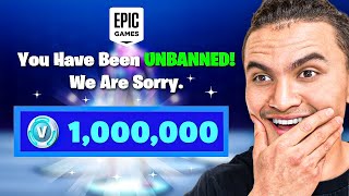 Epic UNBANNED My 10000 OG Fortnite Account [upl. by Aynwat]