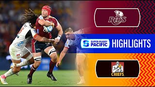 Super Rugby Pacific 2024  Reds v Chiefs  Round 3 Highlights [upl. by Eberto]