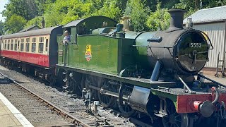 My trip to the Bodmin amp Wenford Railway Riding Behind 5553 Prairie tank TRAILER [upl. by Suiluj]