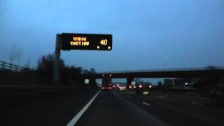 Driving On The M6 Motorway From J17 Sandbach To J18 Middlewich Cheshire East England [upl. by Hale]