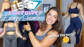 Gymshark Seamless sets on ALIEXPRESS  15 EXACT DUPE [upl. by Oeramed]