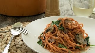 How to Make Spiralized Sweet Potato Carbonara [upl. by Kirschner965]