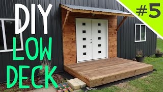 How to Build a Ground Level Floating Deck  Part 5 of 5 [upl. by Eityak679]